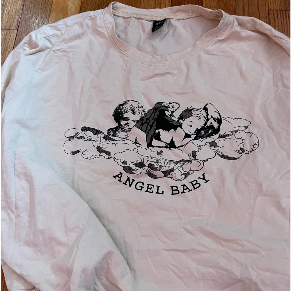 Angel crop t shirt